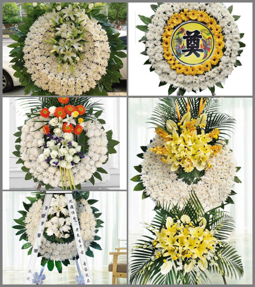广东韶关市南雄市主田镇西洞村花圈速递